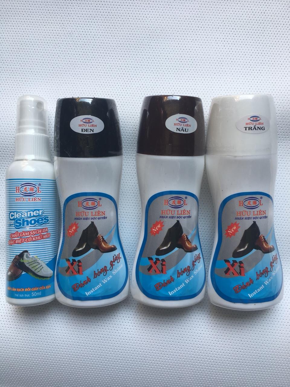 Xi Đánh Giày Hữu Liên 50ml (Đen,Nâu,Trắng) + Chai Khử Mùi