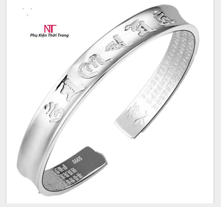 Vòng tay thần chú sáu âm của đấng đại bi sang trọng bản 8mm