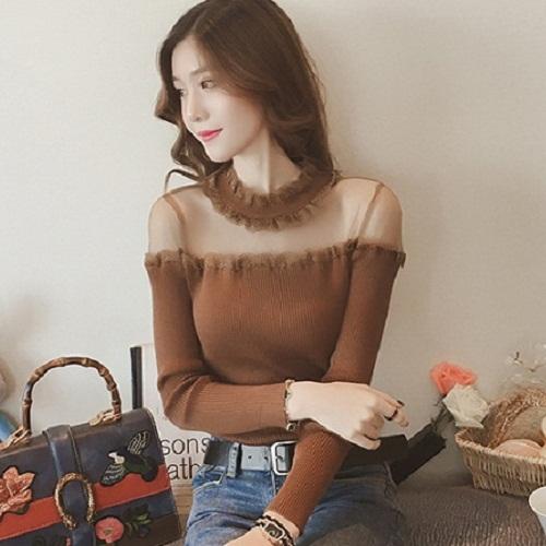Hàng nhập : áo thun kiểu, phối ren thời trang – ak 051