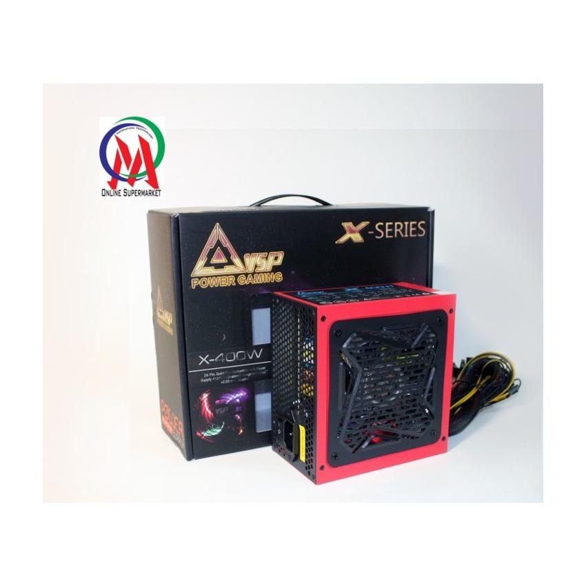 Nguồn VSP X400W quạt 12cm sata công suất thực chuyên game