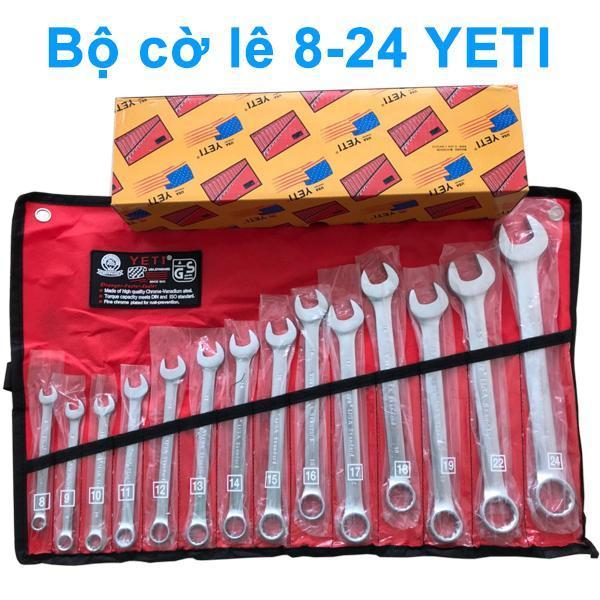 Bộ dụng cụ cầm tay, bộ cờ lê yeti 14 chi tiết từ 8-24mm hàng nhập khẩu loại tốt
