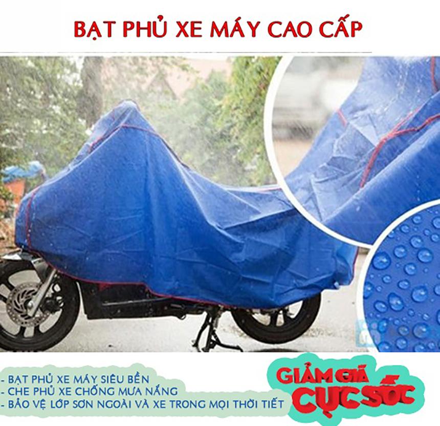 [hcm]bat trum xe áo che nắng mưa xe máy xs-156 tấm phủ che nắng - bạt phủ xe máy cao cấp giá rẻ. đảm bảo chất lượng 2
