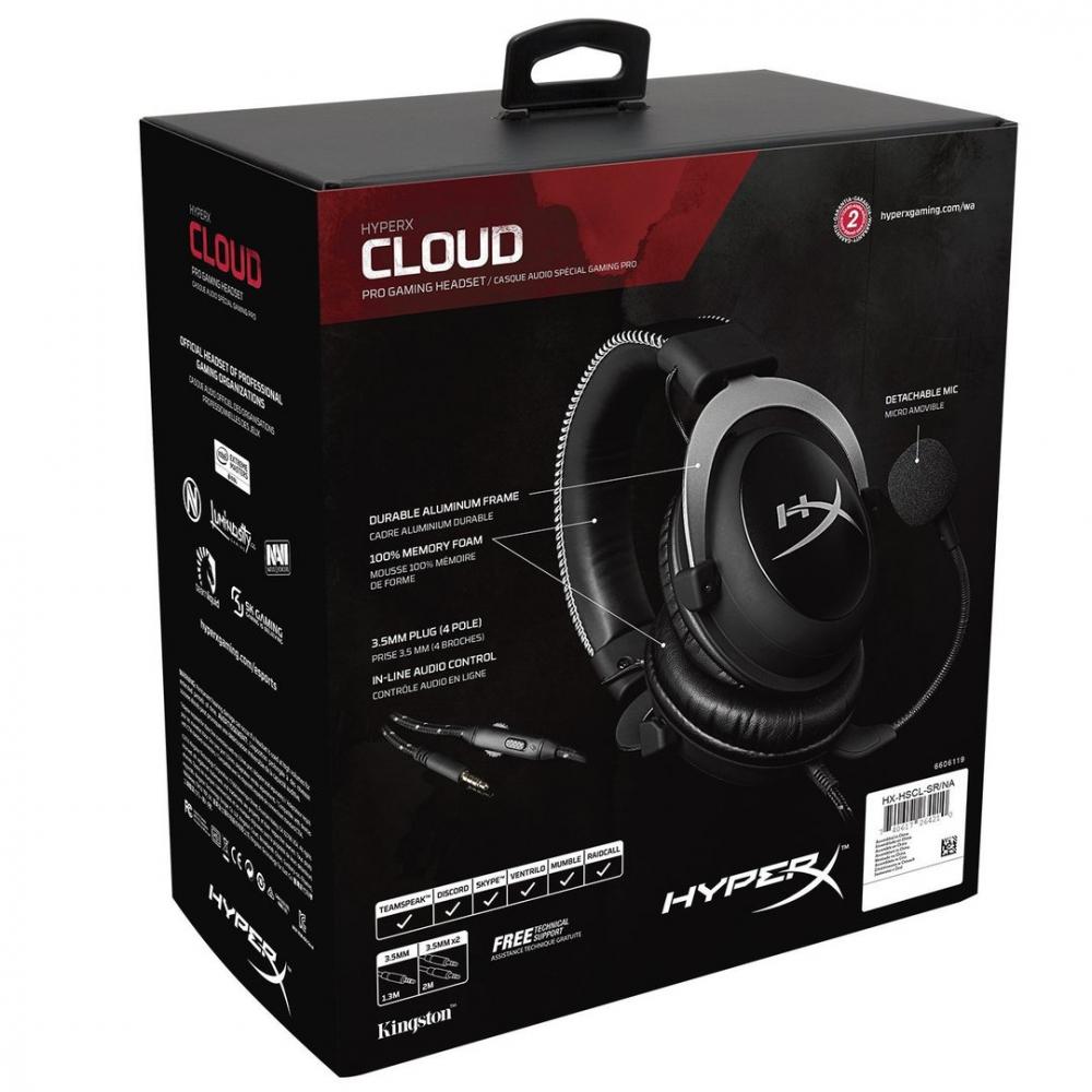 Tai nghe Kingston HyperX Cloud Silver Black