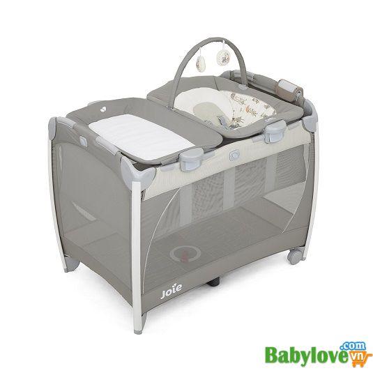 Giường cũi trẻ em Joie Excursion Change & Bounce In the Rain cho bé từ 0-3 tuổi (tối đa 15kg)