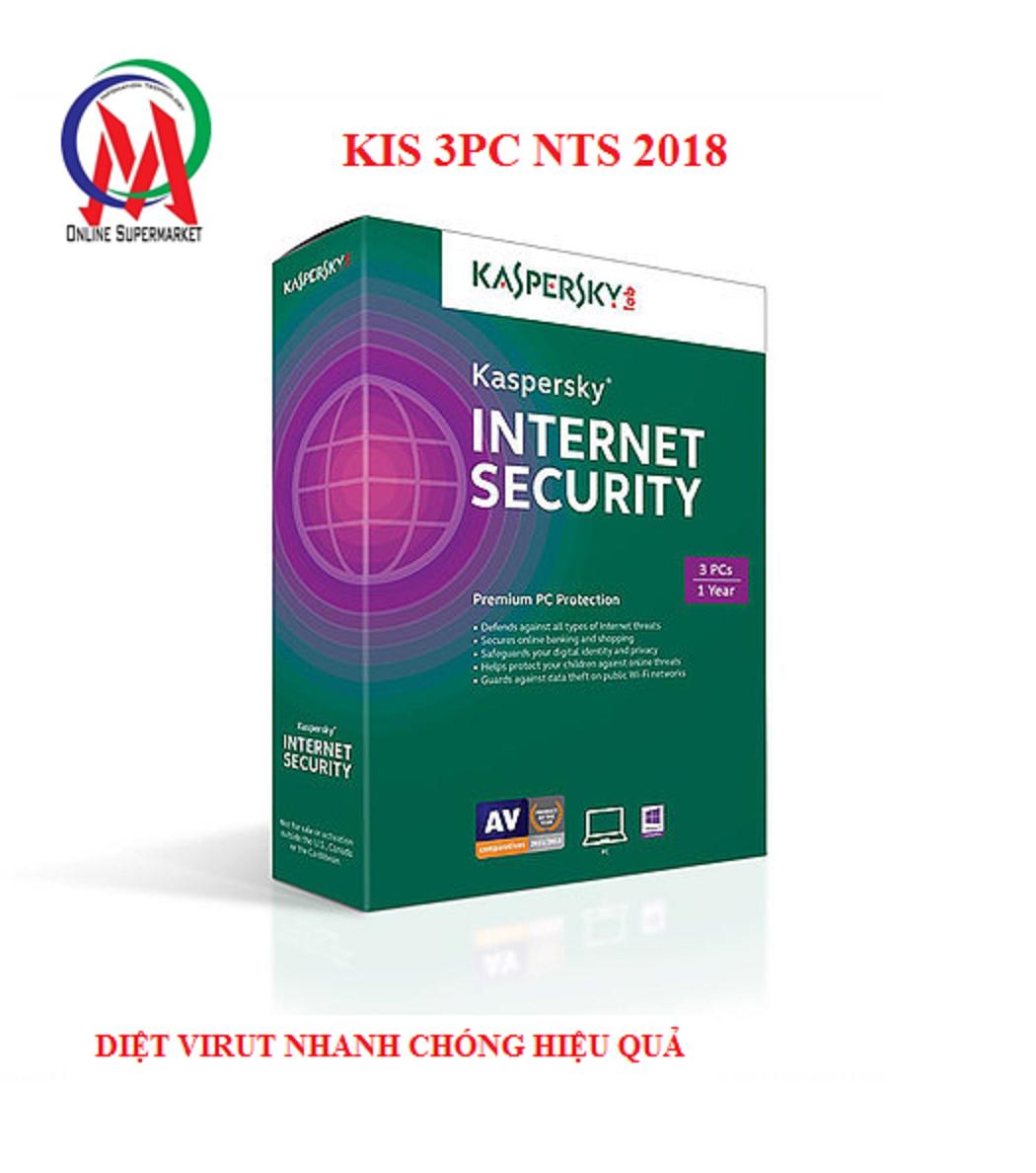 Phần mềm diệt virus kaspersky internet 3pc nts 2019