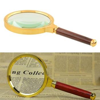 Kính lúp tay cầm kim loại thủy tinh tốt Nhật bản