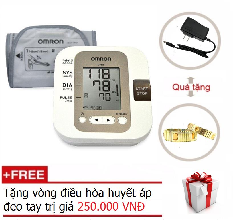 Máy đo huyết áp omron jpn1- made in japan + tặng vòng điều hòa huyết áp