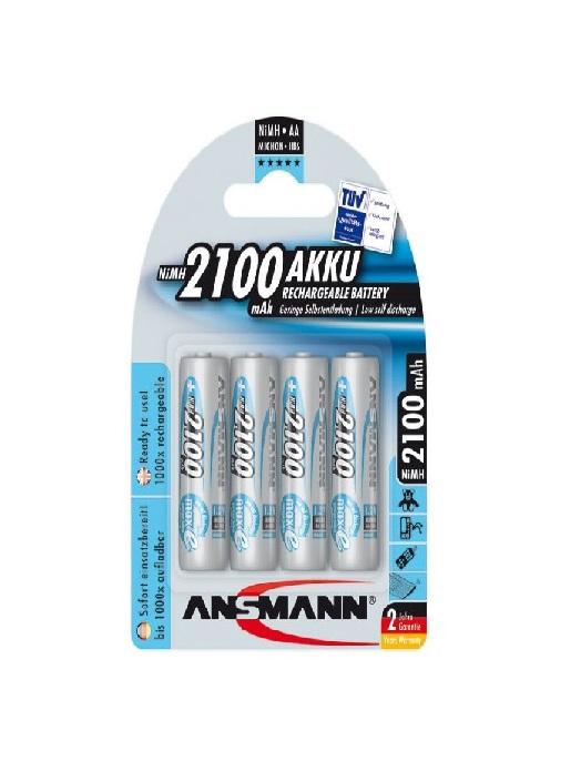 Bộ 4 pin sạc ansmann aa 2100mah ,pin sạc hr6 aa