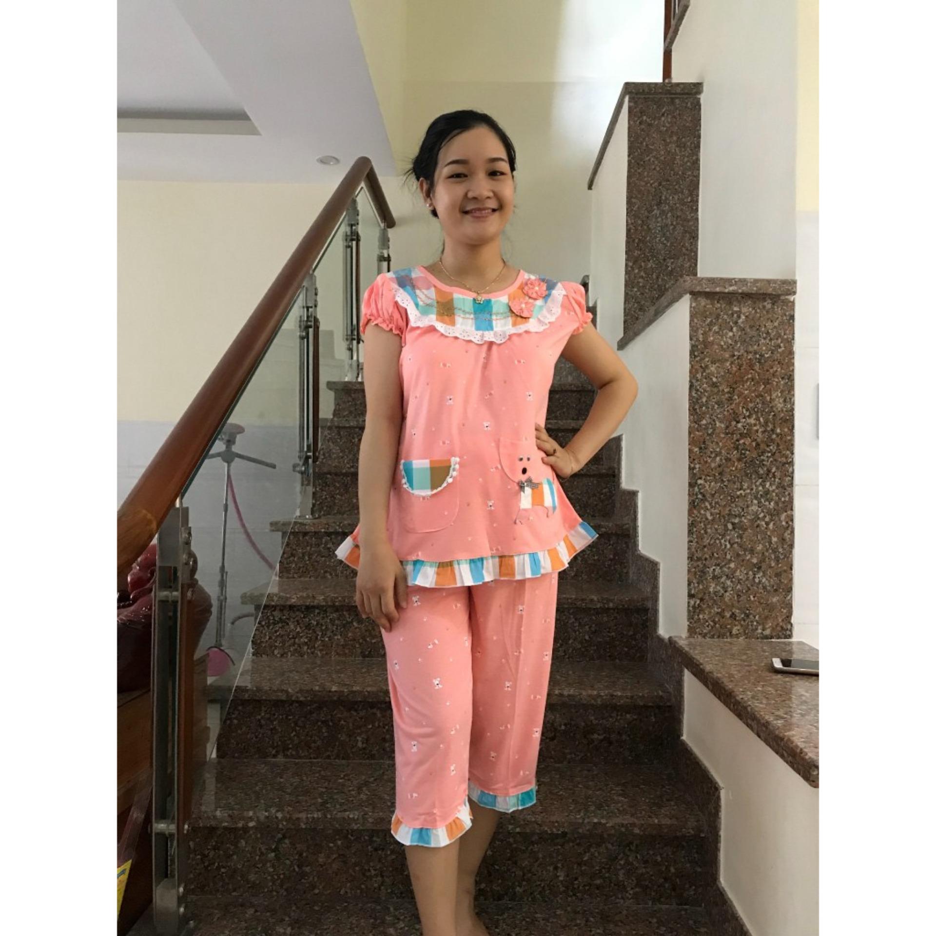 Đồ bộ bầu lửng phối sọc caro
