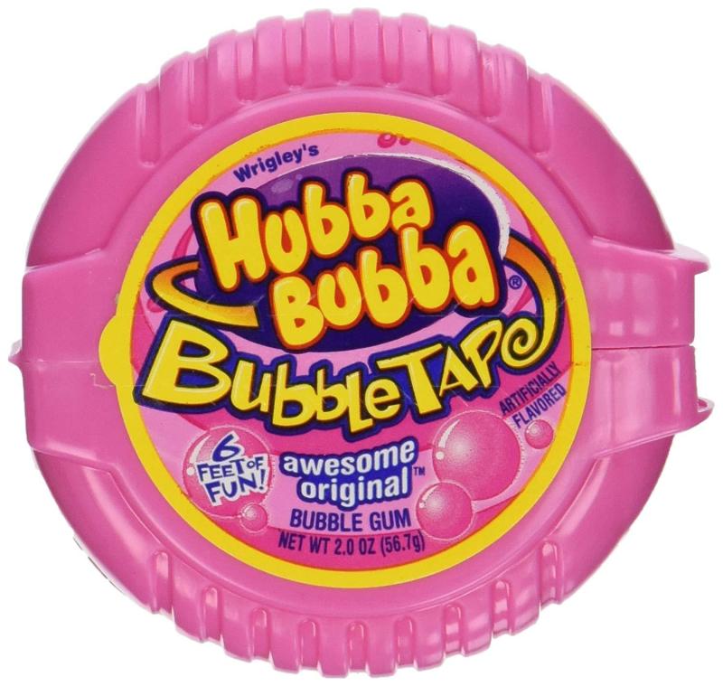 Kẹo gum cuộn Hubba Bubba DÀI 180cm  vị truyền thống màu hồng