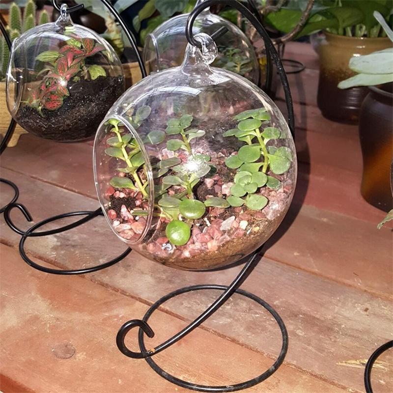 A Gaddrt Plant Transparent Vase Creative Hanging Glass Ball Vase Flower Plant Pot Terrarium Container for Party Wedding Home Decor 