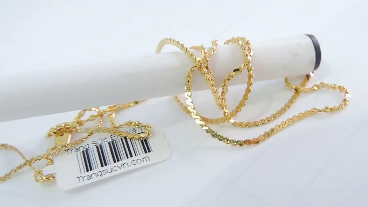 DÂY CHUYỀN NAM NỮ (DẸT SOẮN) MẠ VÀNG 18K CAO CẤP MN2
