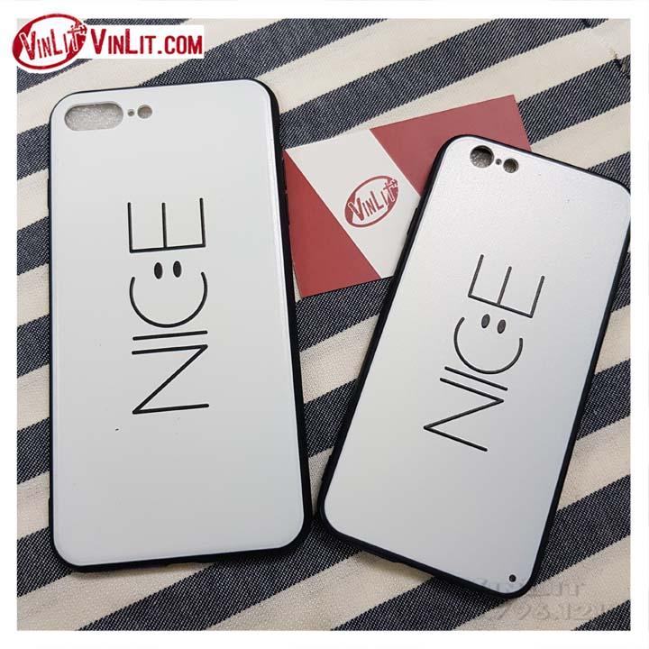 Ốp lưng iphone 6 / 6s ốp nice trắng viền dẻo đen - ipp180813a6ip6