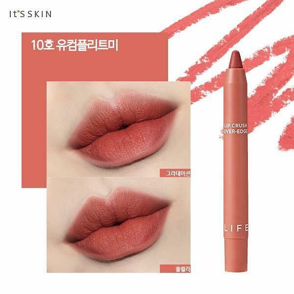 Son bút chì siêu lì it's skin life color lip crush over-edge #10 you complete me