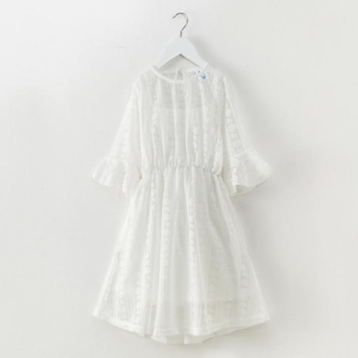 Giá bán váy ren công chúa100% cotton