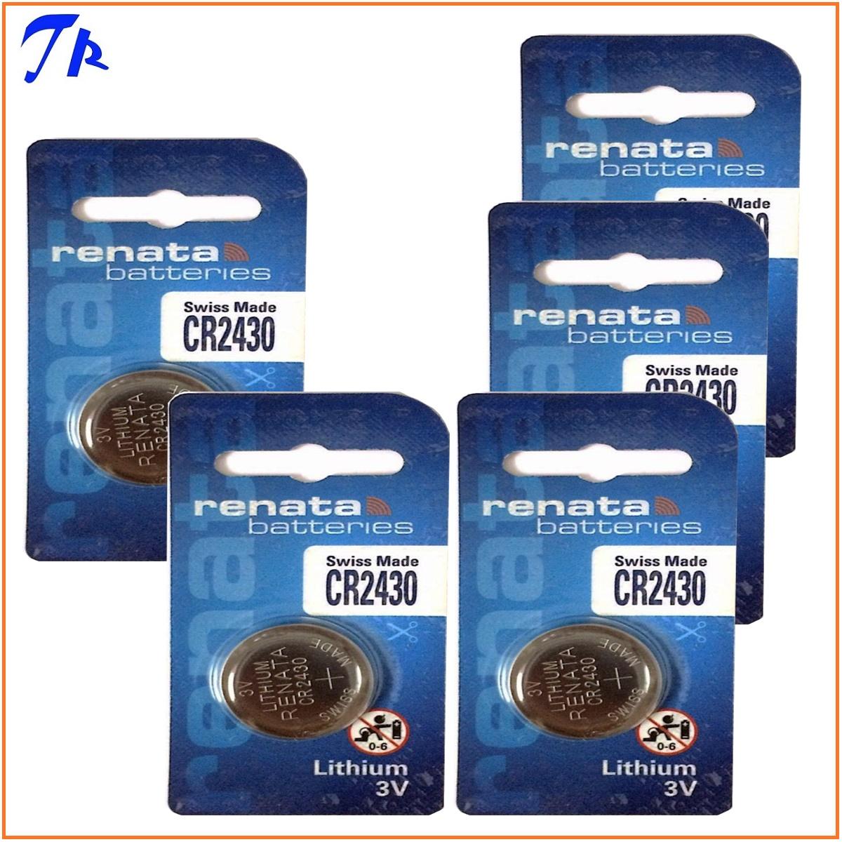5 viên pin renata cr2430 lithium 3v pin remote cr2430