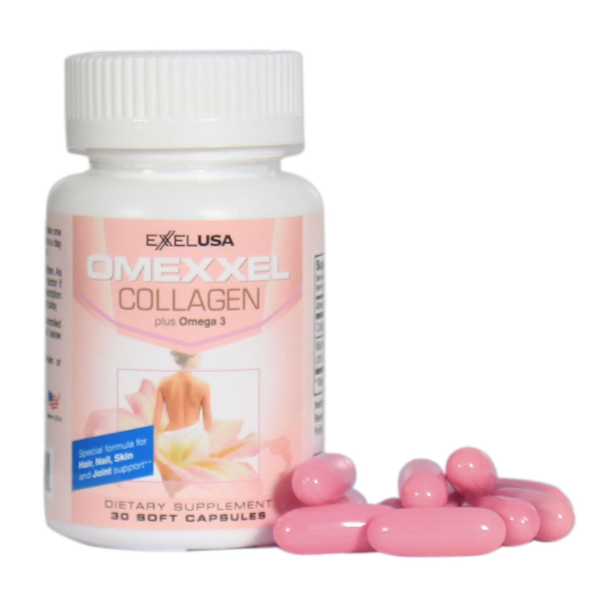 [HCM]Viên Uống Đẹp DaChống Lão Hóa Omexxel Collagen (Lọ 30V) - Chính hãng Mỹ