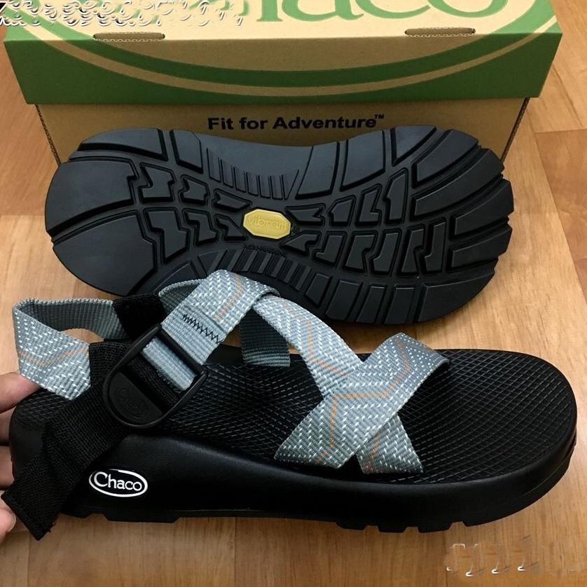 Dép quai hậu chaco4 họa tiết xám