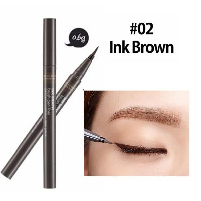 Bút Kẻ Mắt Nước The Face Shop Ink Graffi Brush Pen Liner 0,6g #02 Ink Brown