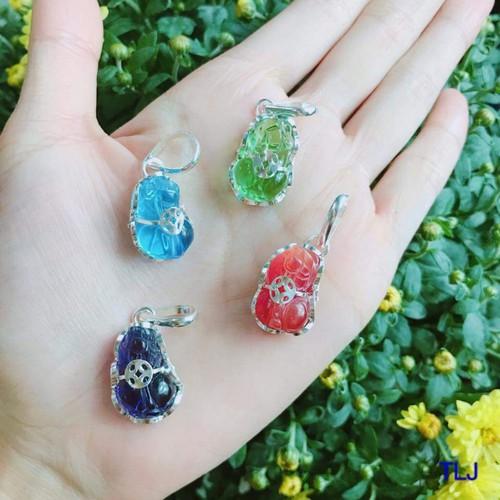 Mặt dây chuyền nam nữ tài lộc phong thủy đá thạch anh đen chạm tỳ hưu tài lộc ( màu đen )