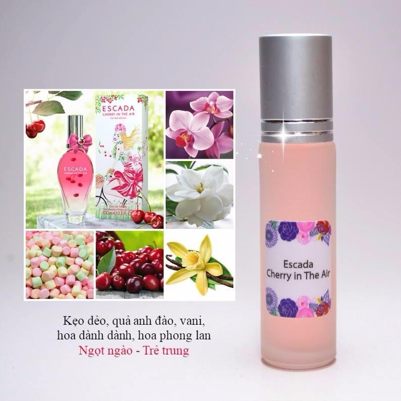Tinh dầu nước hoa pháp cherry in the air by escada - es03w
