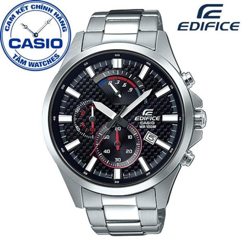 Đồng hồ nam dây thép không gỉ Casio Edifice Anh Khuê EFV-530D-1AVUDF