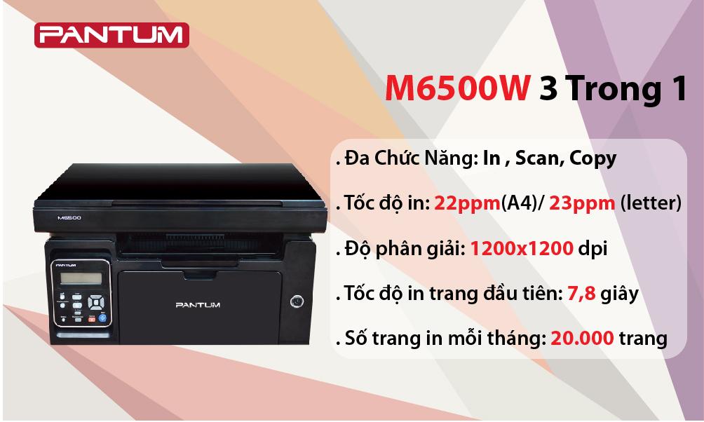 Máy in laser đơn sắc pantum m6500n