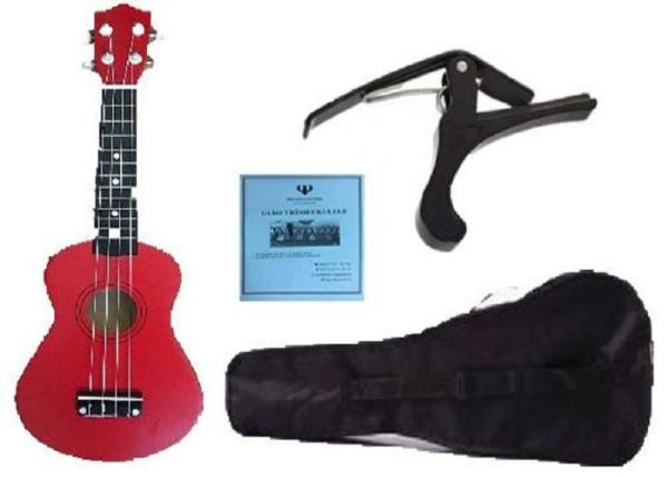 Tặng ngay bao da cao cấp và capo nâng tông Miễn phí khi mua đàn ukulele màu