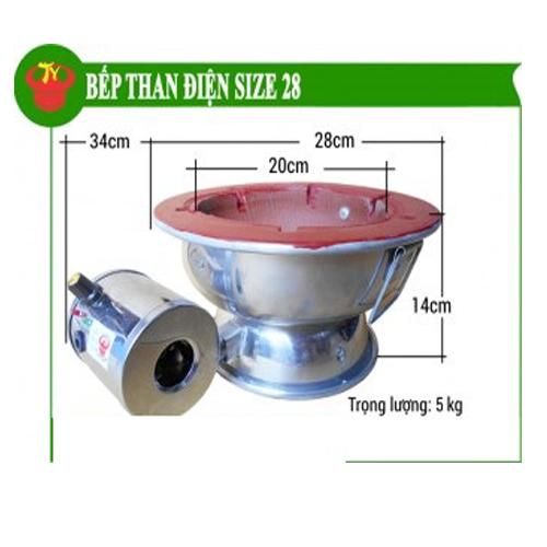 [HCM]Bếp than điện size 28