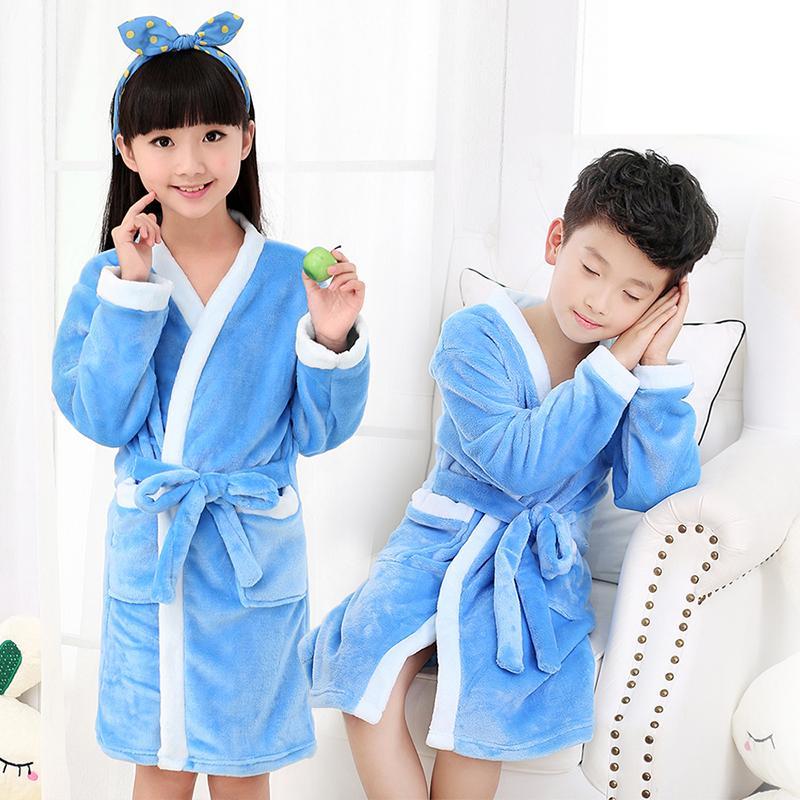 Nơi bán Nhung San Hô Bé Trai Và Bé Gái Mùa Thu Đông Áo Choàng Tắm Đồ Ngủ