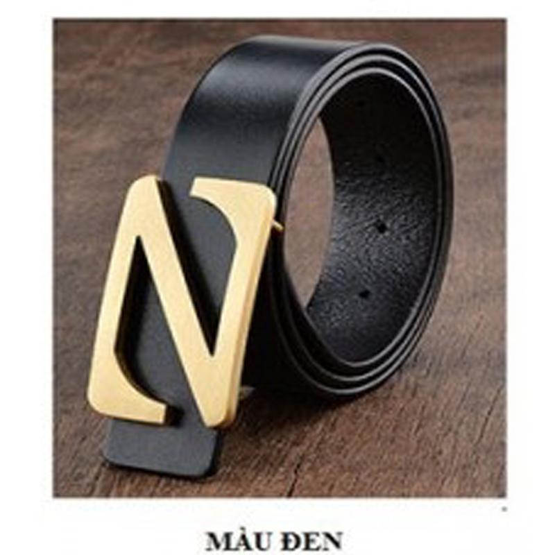 Thắt lưng nam, dây nịt da phong cách độc đáo khóa đúc đồng nguyên khối (mặt chữ Z)