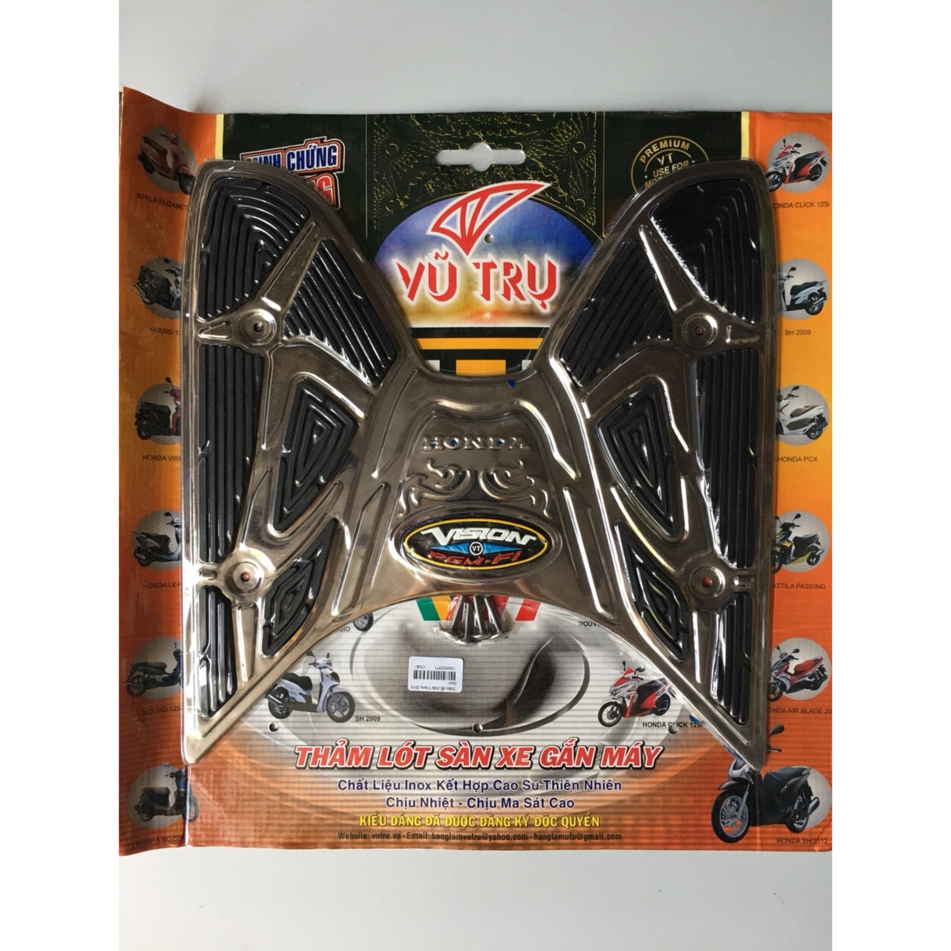 Thảm để chân vison 2014 inox