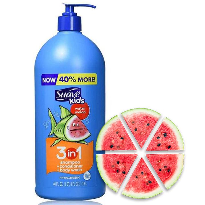 Dầu gội xả suave kids 2in1 watermelon hương dưa hấu 1.18l - size lớn nhập mỹ