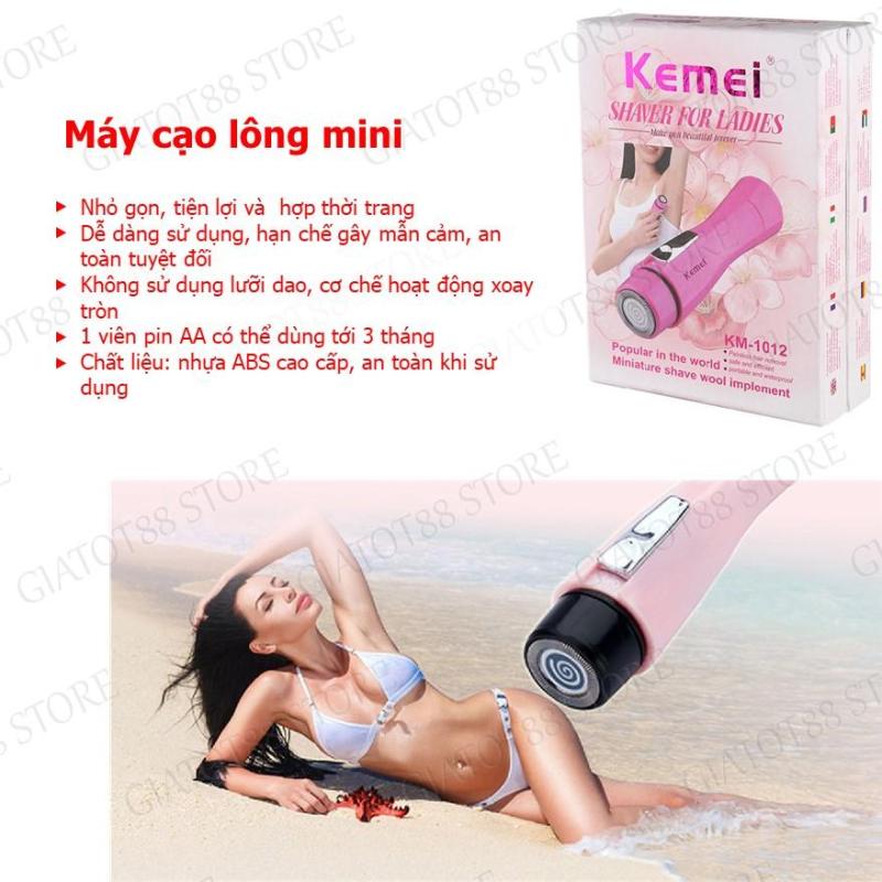 Máy Cạo Lông Chân Tay, Máy Cạo Lông Toàn Thân , Chân Tay, Lách Kemei Êm Không Gây Tổn Thương Da Loại Tốt
