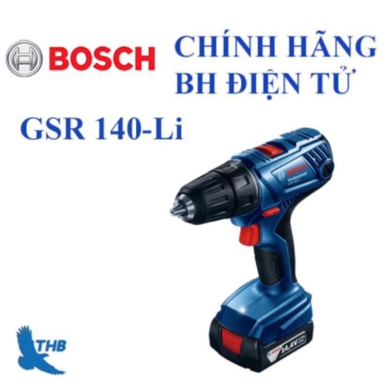 Máy khoan vặn vít dùng Pin Bosch GSR 140-LI + Phụ kiện