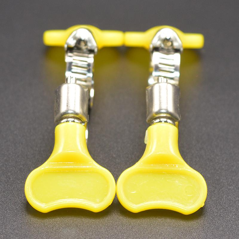 Bộ 4 cái Cổ dê (vít-bolt) tay khóa cánh bướm loại 10-16mm (vàng)