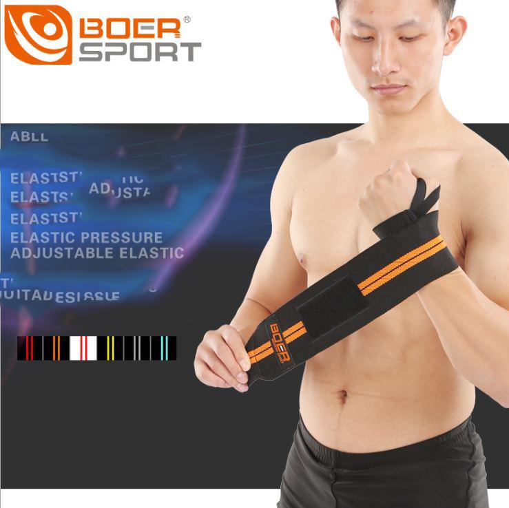 Combo 2 dây quấn cổ tay mền tập thể hình cao cấp Boer 1538