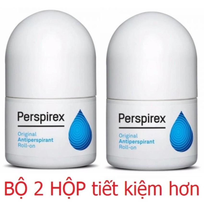 Combo 2 hộp Lăn Khử Mùi Perspirex hỗ trợ trị hôi nách tiết kiệm hơn 20ml x 2