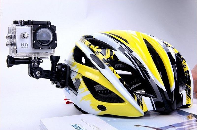 Camera đi phượt gắn mũ bảo hiểm, gắn tay lái xe máy full hd 1080