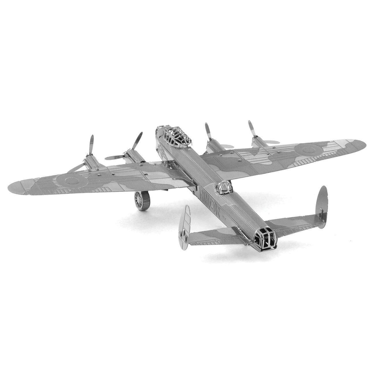Đã ghép MÔ HÌNH 3D KIM LOẠI máy bay Lancaster Bomber đồ chơi lắp ráp