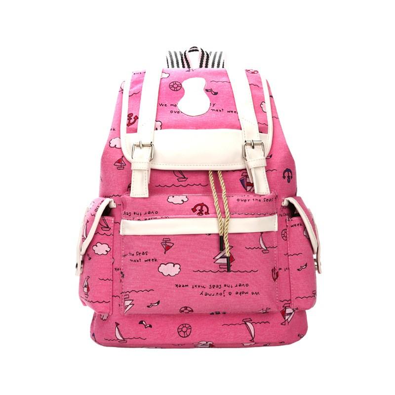 Balo Du Lịch Thời Trang Nữ ( màu hồng đậm )