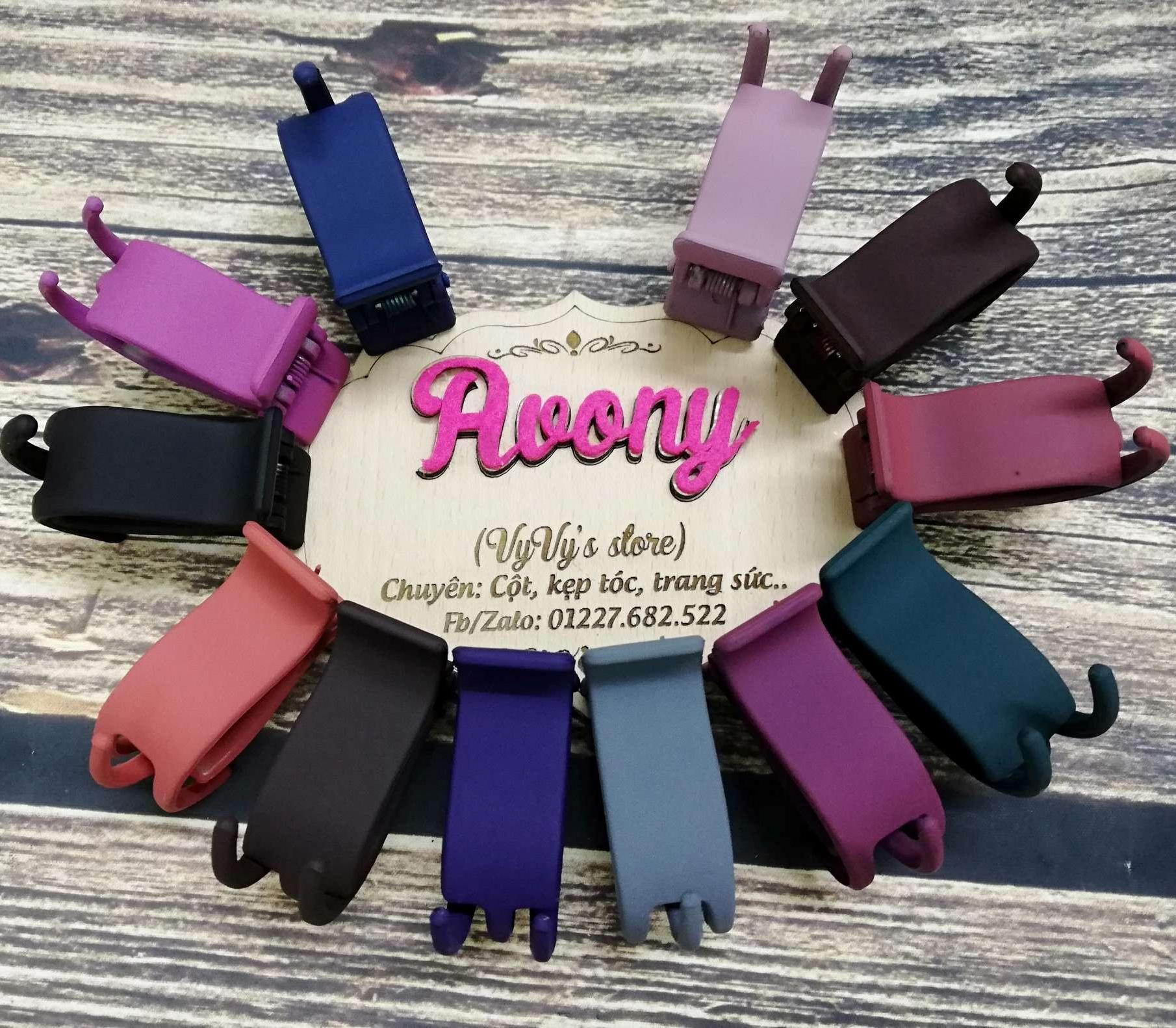 [HCM]SỈ 12 Kẹp tóc càng cua 3 răng màu nhám