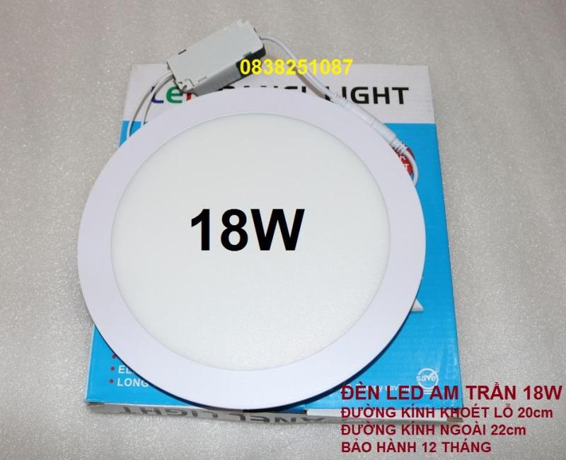 Đèn led âm trần tròn 18w ánh sáng trắng