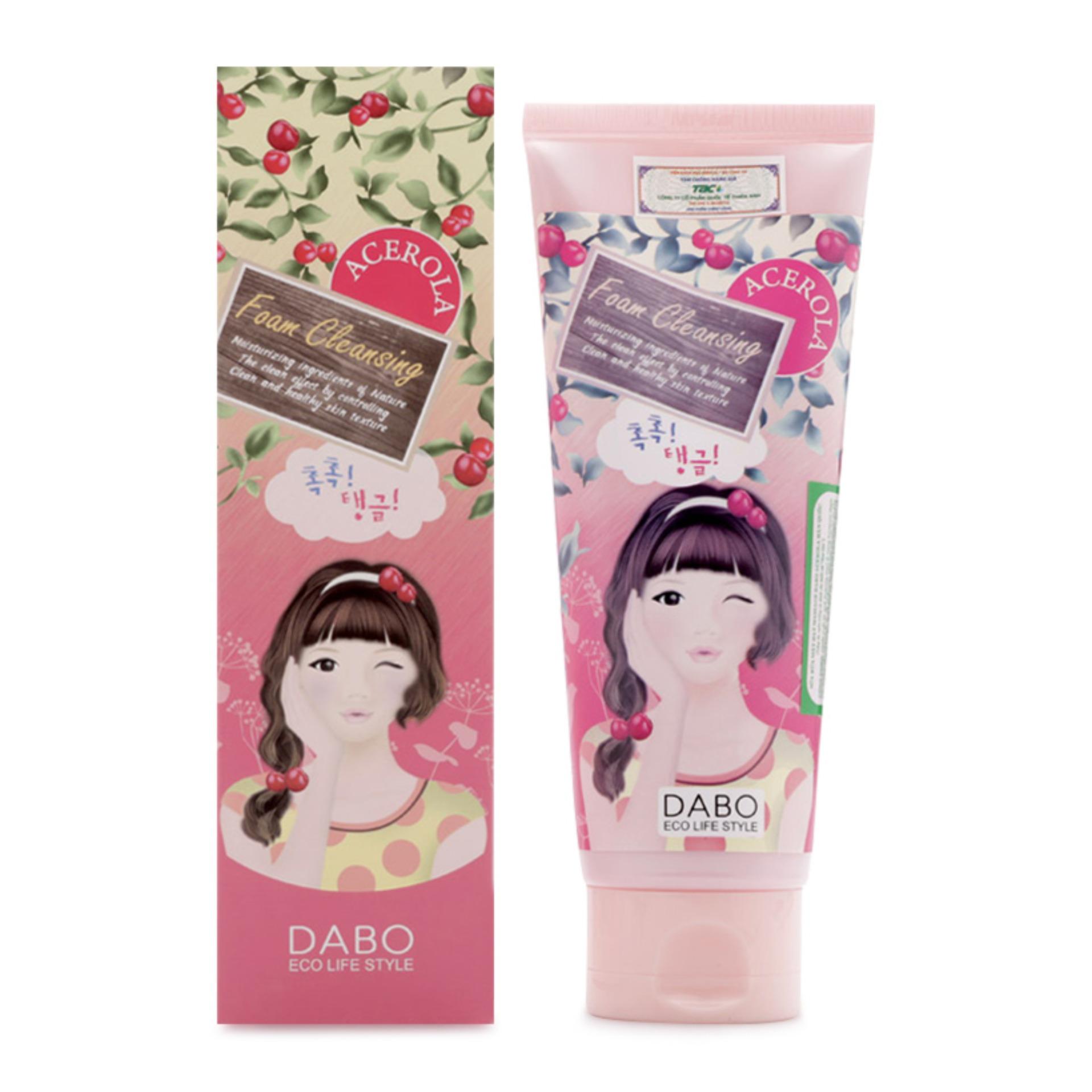 Sữa rửa mặt hạt Massage Dabo Acerola 150ml