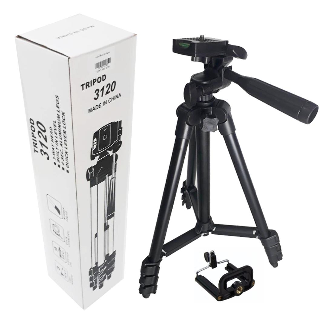 ⚡⚡ [HÀNG CÓ SẴN] Chân đế chụp hình Tripod 3120 CHO MÁY ẢNH ĐIỆN THOẠI (ĐEN) - SINKA