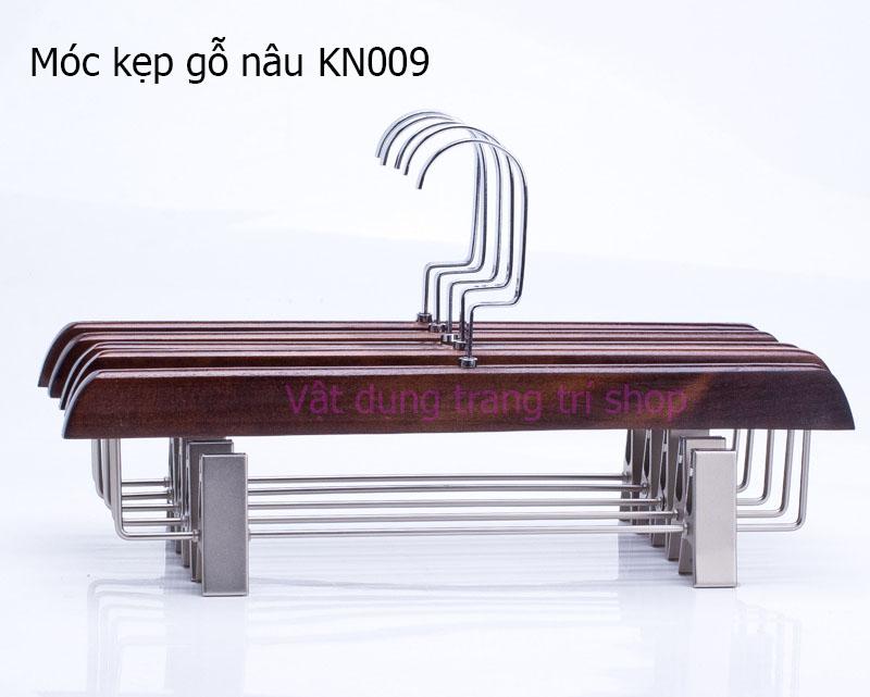 Móc kẹp gỗ nâu phủ mờ 35cm