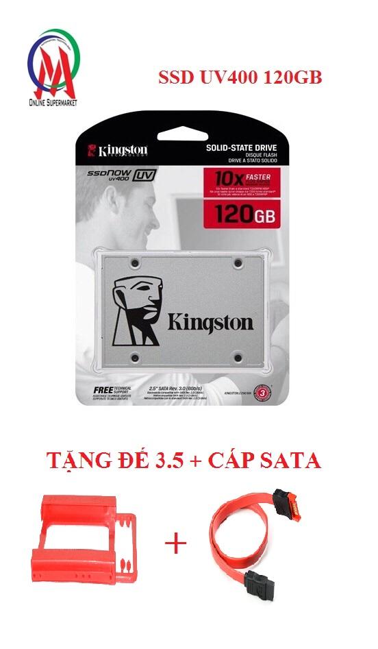 Ssd kington uv400 120gb cty bh 36t tặng đế 3.5 + cáp sata