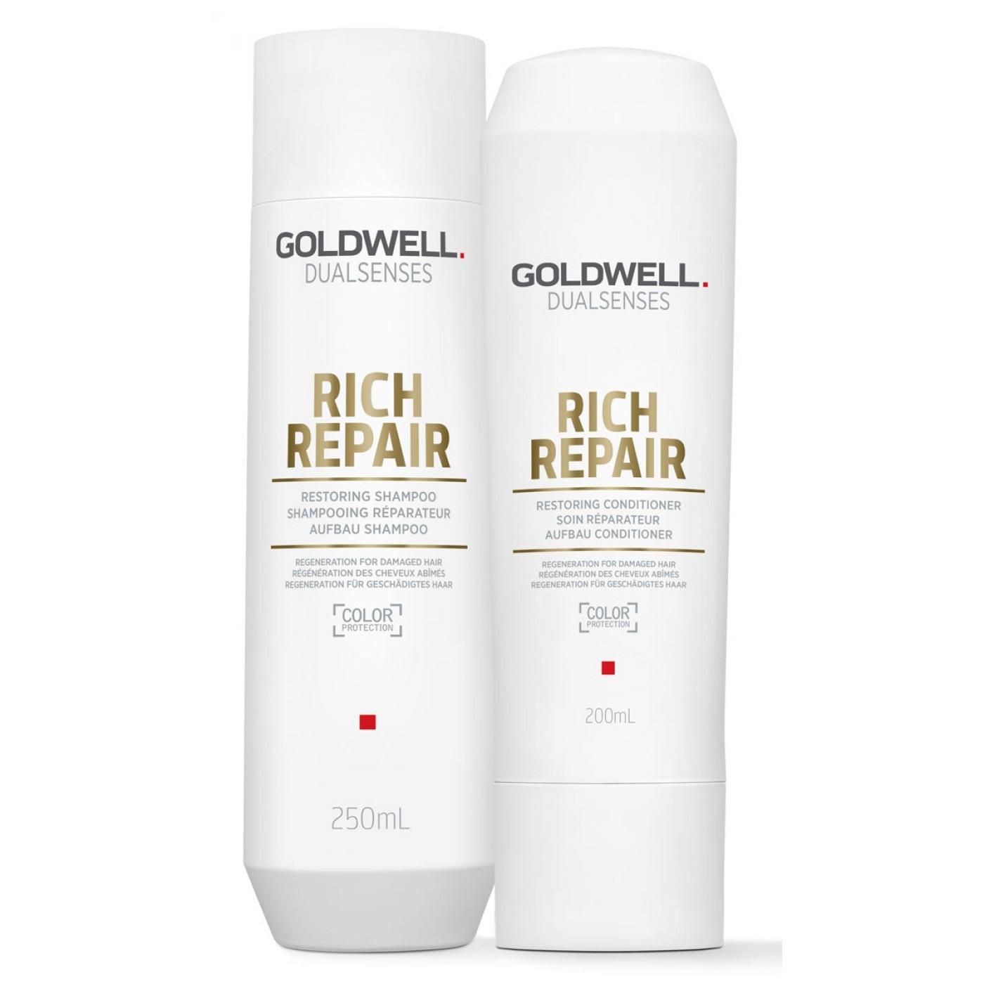 Bộ dầu gội và dầu xả goldwell rich repair 250 ml + 200 ml