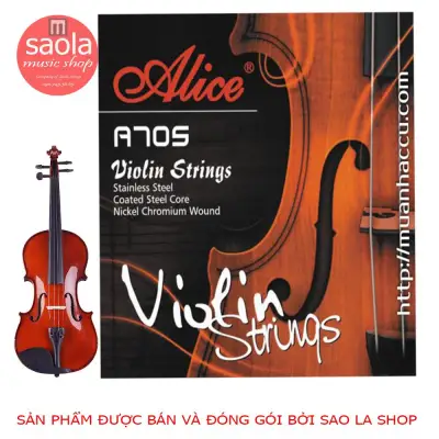 [HCM]Bộ dây đàn Violin cao cấp Alice-A705