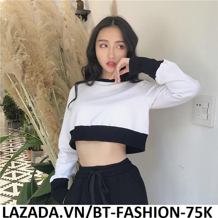 Áo Thun Nữ Kiểu Crop-Top (Hở Eo) Thời Trang Hàn Quốc Mới - BT Fashion (AK-TayBo)